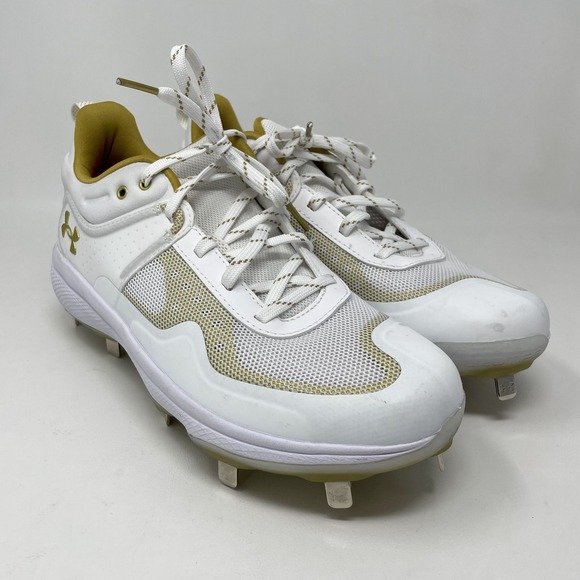 Under Armour Glyde Metal Fastpitch Softball Cleats Womens 9 Gold 3024328 - Picture 1 of 11